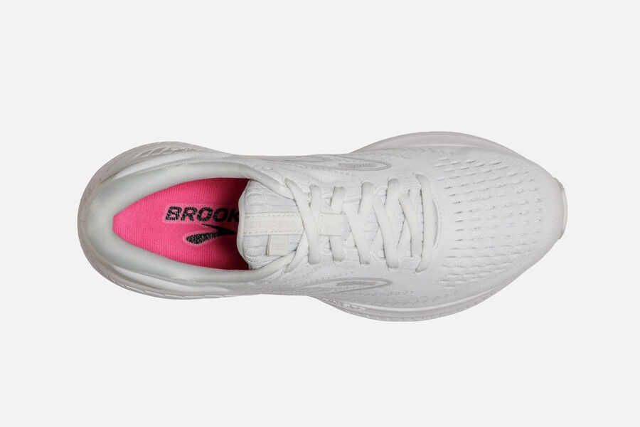 Brooks Running Shoes - Glycerin GTS 19 Road Womens - White - AGZ-029438